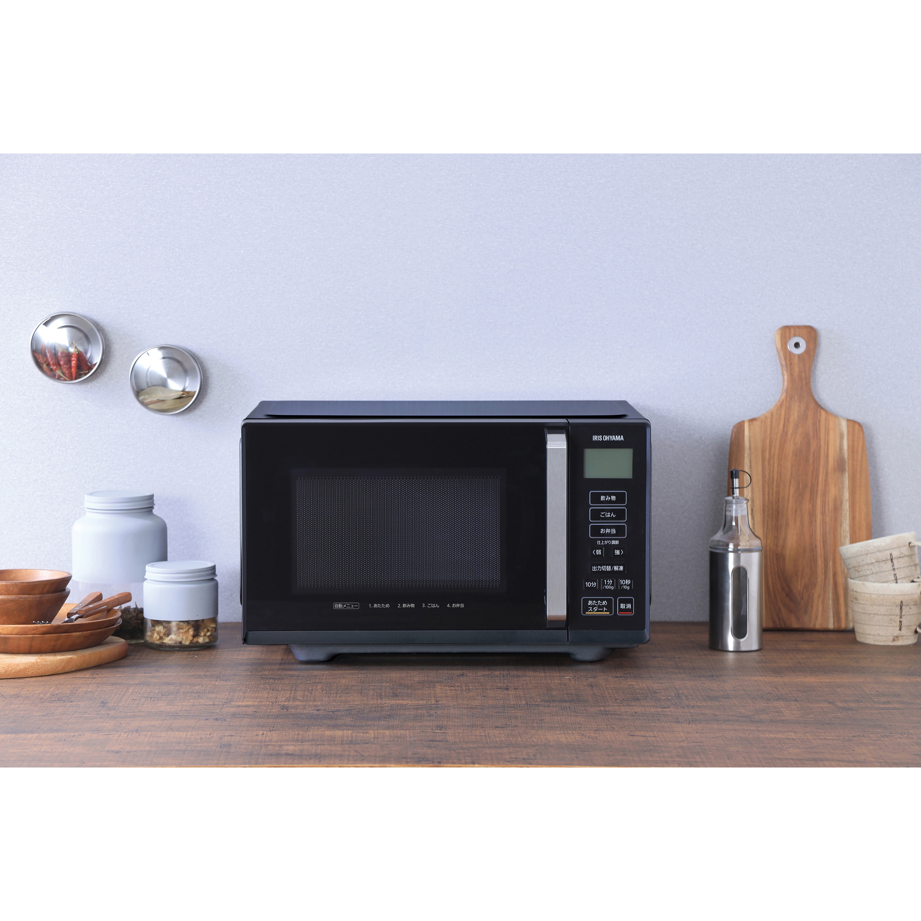 IMB-F2201-B 単機能レンジ フラットテーブル 22L 1個 アイリス