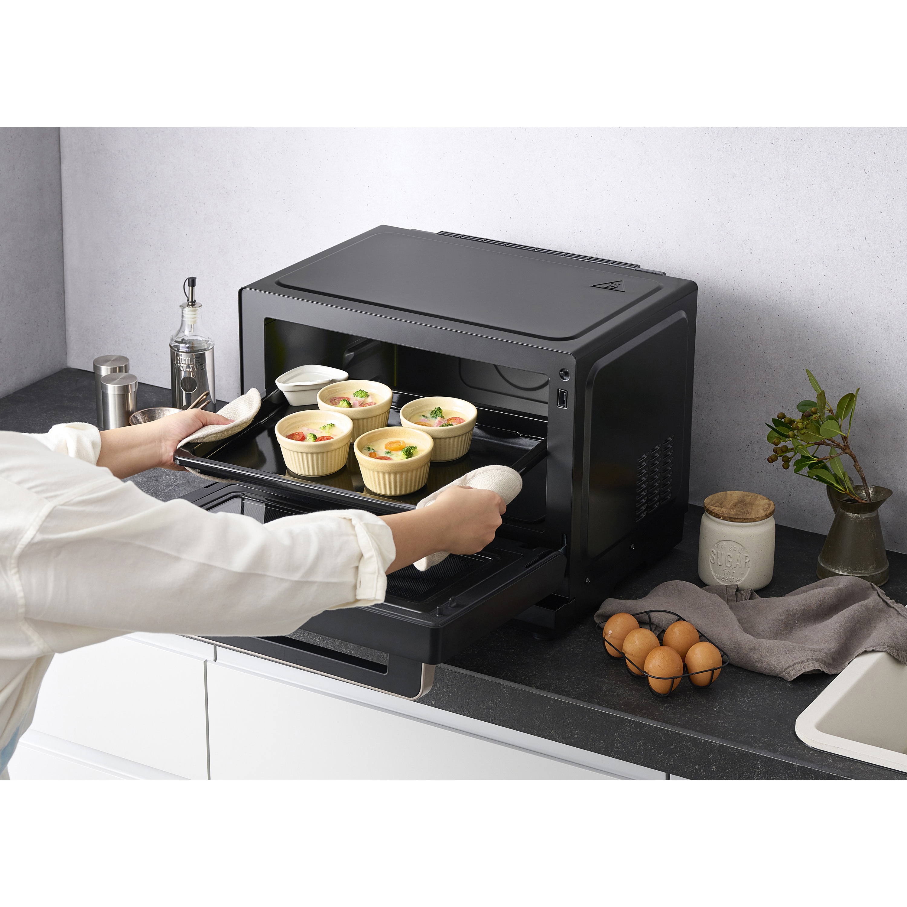 MO-FS2601-B スチームオーブンレンジ 26Lカップ式 1個 アイリス