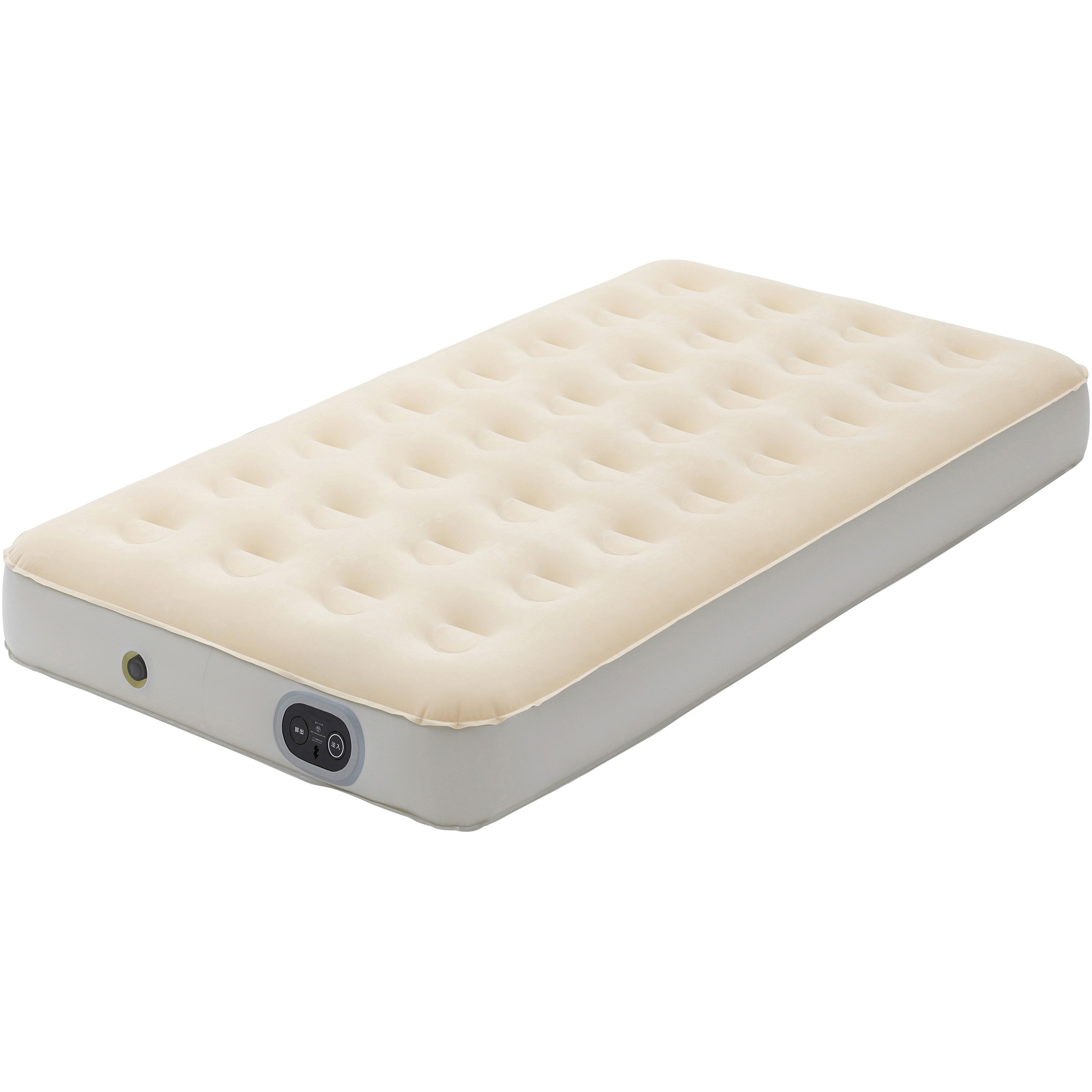 EAB-S 電動エアーベッド シングル アイリスオーヤマ アイボリー色 寸法990×1900×250mm 1個 EAB-S