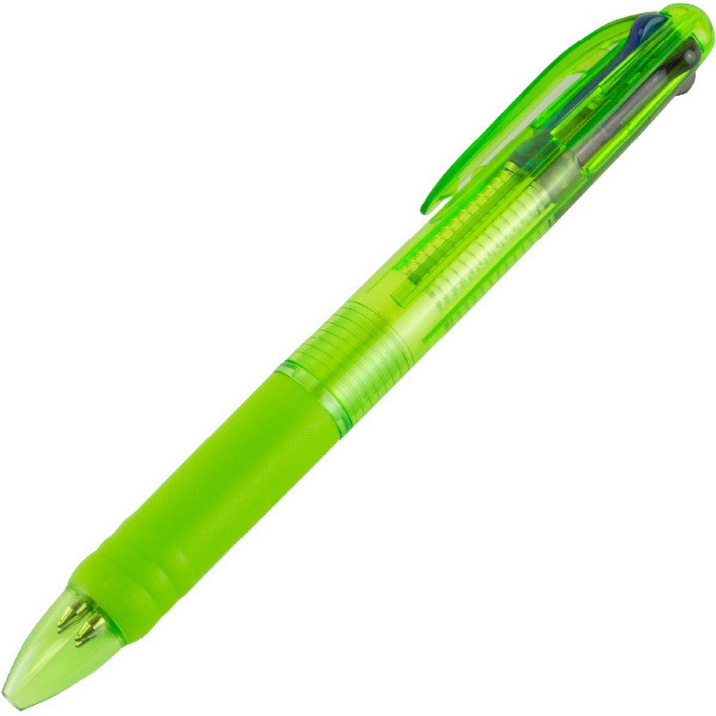 TS-1450-001 【名入れ】3色プラスワンボールペン ノーブランド 黒・黒