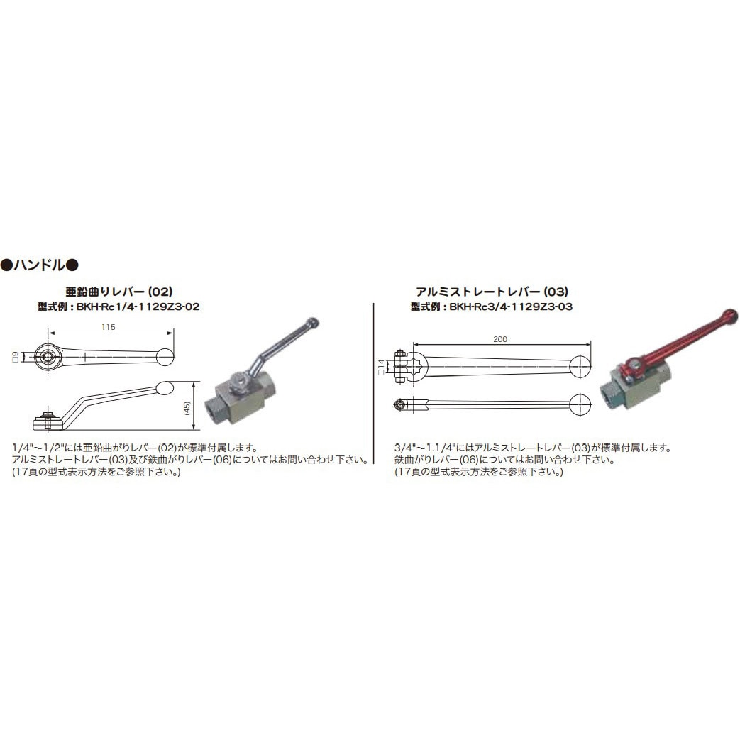 BKH-Rc3/8-1429Ni 高圧ボールバルブ BKH フローテック 最高使用圧力50MPa - 【通販モノタロウ】