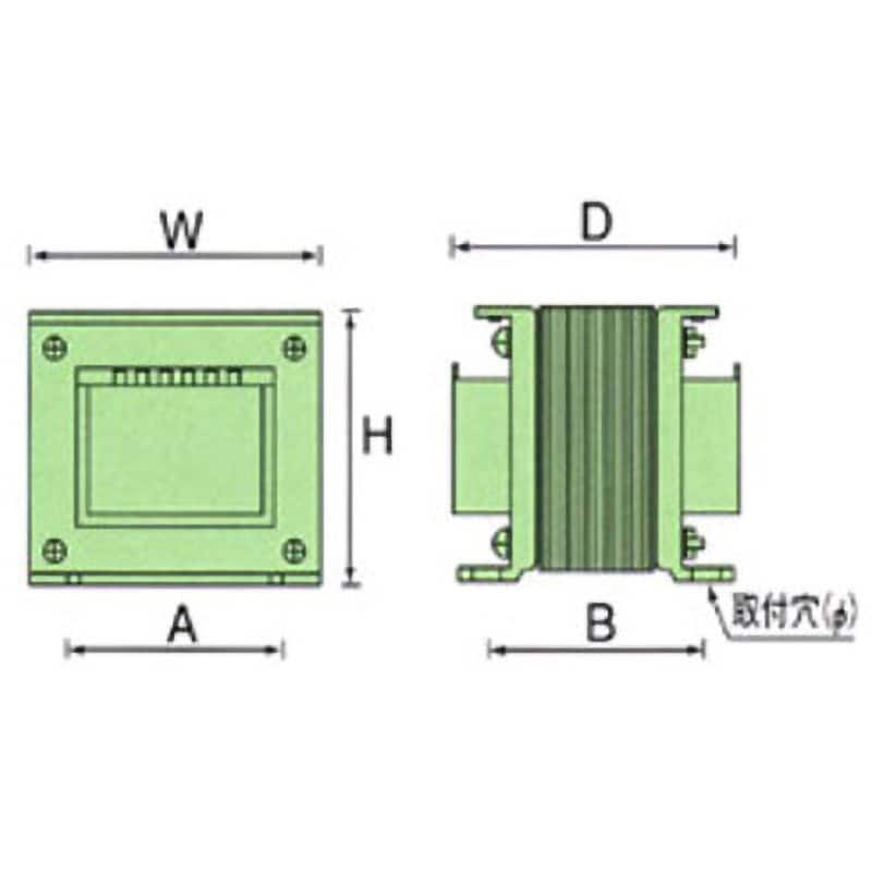 複巻トランス 0-380-400-440V 容量7.5kVA 絶縁種別H