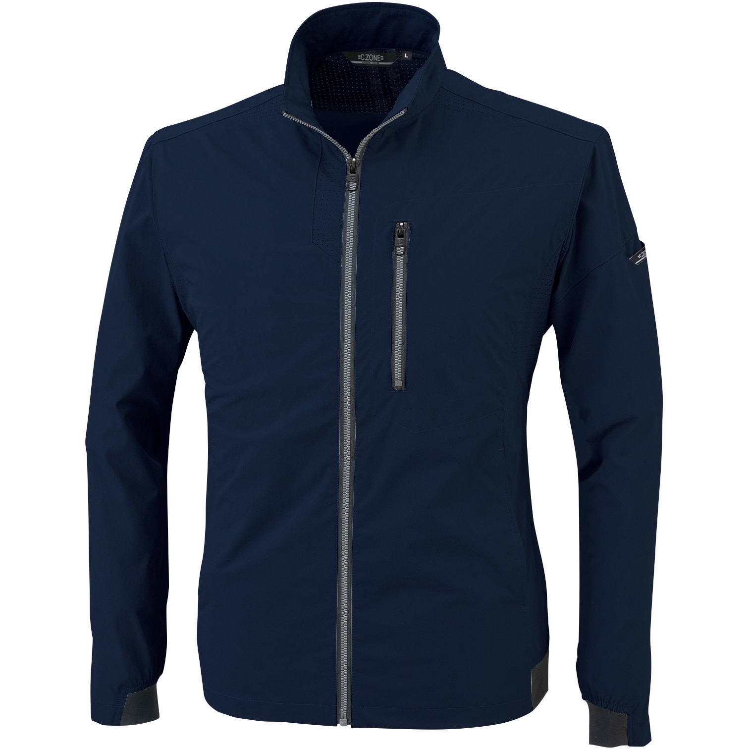 2514 長袖ブルゾン ジーベック 生地2WAYストレッチナイロン ディープネイビー色 SS着丈59cm