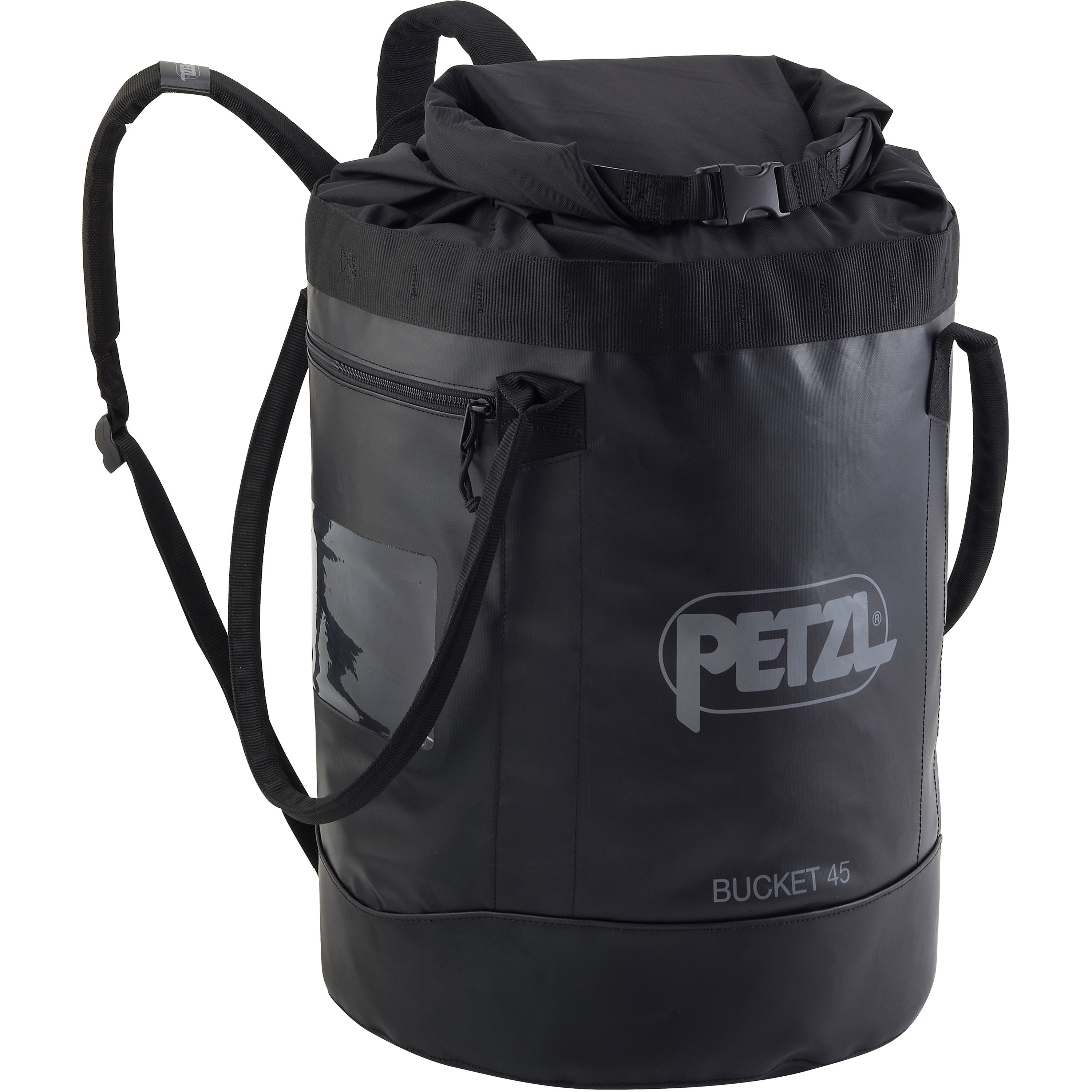 S001CA02 自立型バッグ バケット PETZL ブラック色   S001CA02