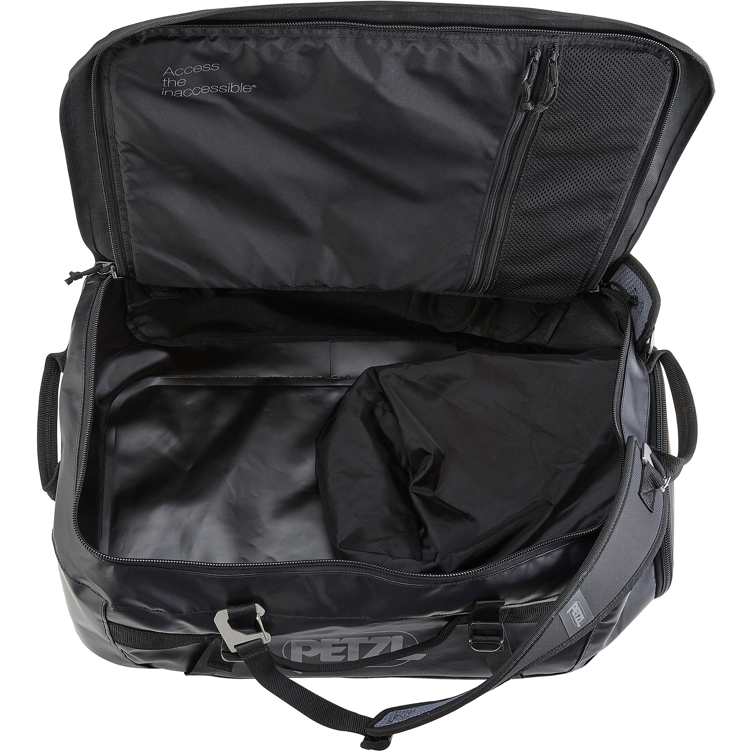 S045AA02 大容量バッグ ダッフル PETZL ブラック色 幅585mm S045AA02
