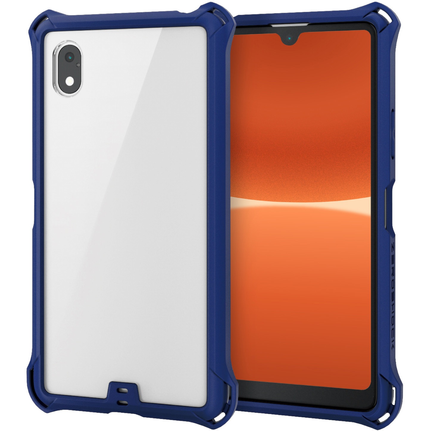 Xperia aceⅲ オレンジ本体 保護フィルム magsafe対応ケース