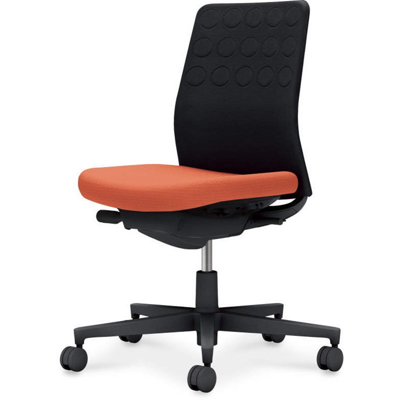 C03-B200U-B0TB6X1 オフィスチェアー モネット 背クッションタイプ(配送・組立サービス付き) コクヨ キャスターあり 肘掛なし ブラック 高さ885mm幅710mm奥行710mm  C03-B200U-B0TB6X1