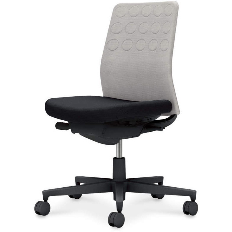 C03-B200U-BB6E2X1 オフィスチェアー モネット 背クッションタイプ(配送・組立サービス付き) コクヨ キャスターあり 肘掛なし ブラック 高さ885mm幅710mm奥行710mm  C03-B200U-BB6E2X1