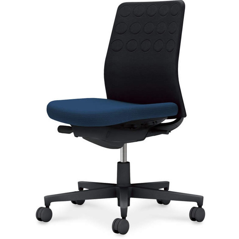 C03-B200U-BT7B6X1 オフィスチェアー モネット 背クッションタイプ(配送・組立サービス付き) コクヨ キャスターあり 肘掛なし ブラック 高さ885mm幅710mm奥行710mm  C03-B200U-BT7B6X1