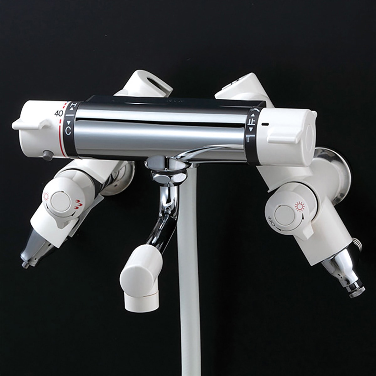 KF800SL ソーラーサーモスタット式シャワー併用型 KVK 170mmパイプ付タイプ