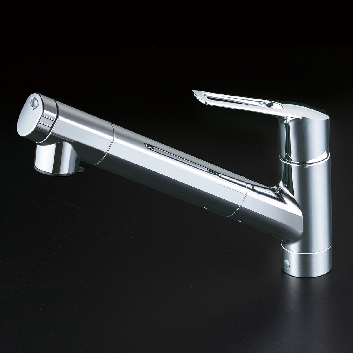 浄水器内蔵用シングルシャワー付混合栓(eレバー) 上面施工 KVK