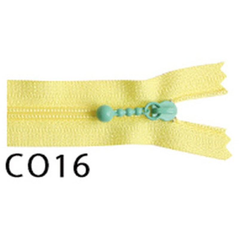 3CF20-CO16 ポーチ用カラフルファスナー 1袋(20cm×5本) YKK