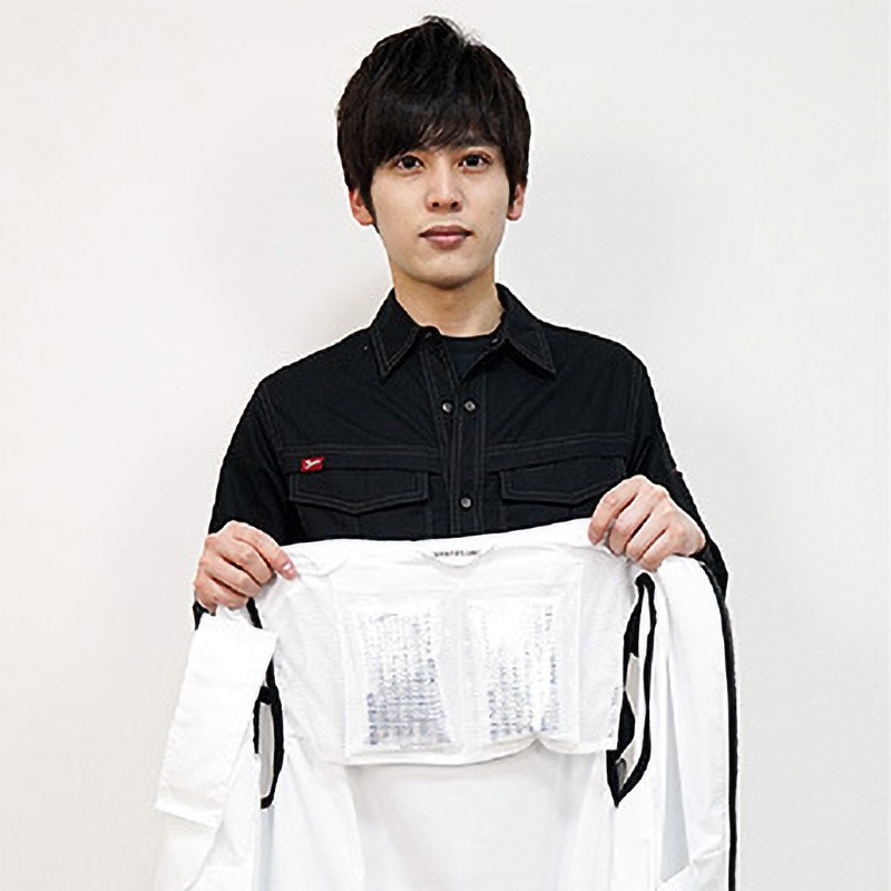 20240、OK0900 冷感保冷剤付 空調付きベスト+バッテリーセット2024-ICE