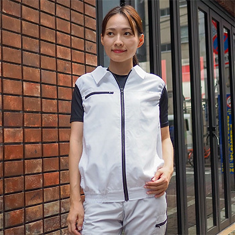 20240、OK0900 冷感保冷剤付 空調付きベスト+バッテリーセット2024-ICE