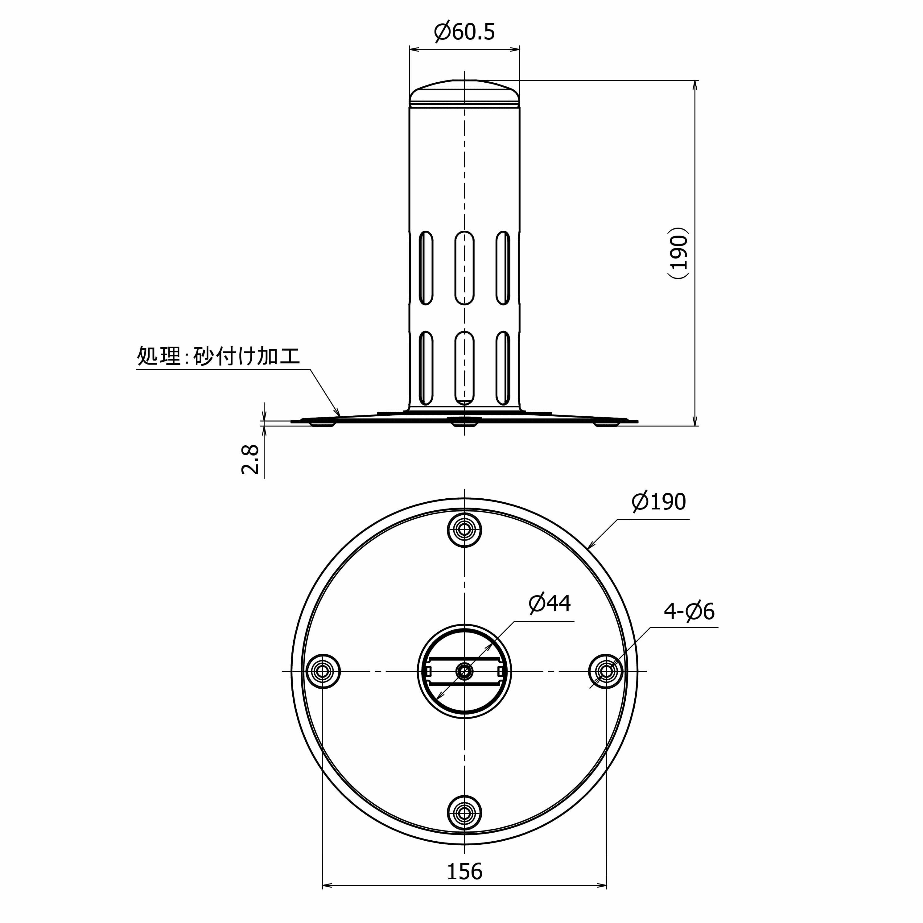 丸形 ダモ脱気筒一般用 丸型 山装 材質SUS304 【通販モノタロウ】