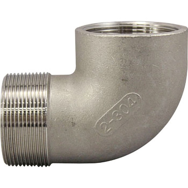 SUS304 PSL 平型ストリートエルボ  ステンレス製ねじ込み管継手 吉年 PTネジ 対応 呼び径50A  SUS304 PSL