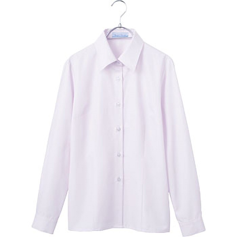 SA031B 綿混カルゼブラウス SA031B 神馬本店 女性用 ラベンダー色 19号サイズ