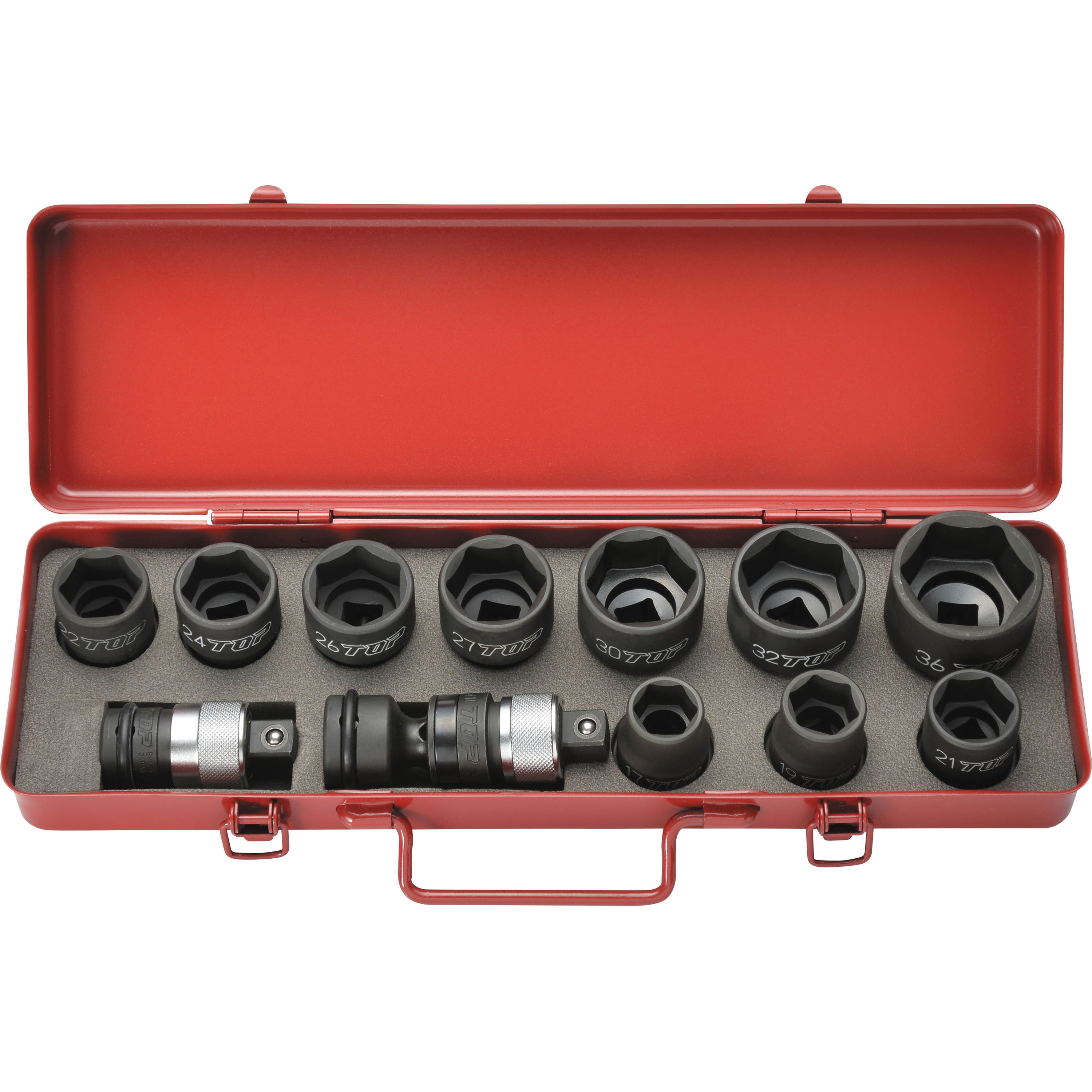 PT-1736PUS インパクトレンチ用ソケット・ワンタッチアダプターセット トップ工業 差込角12.7mm