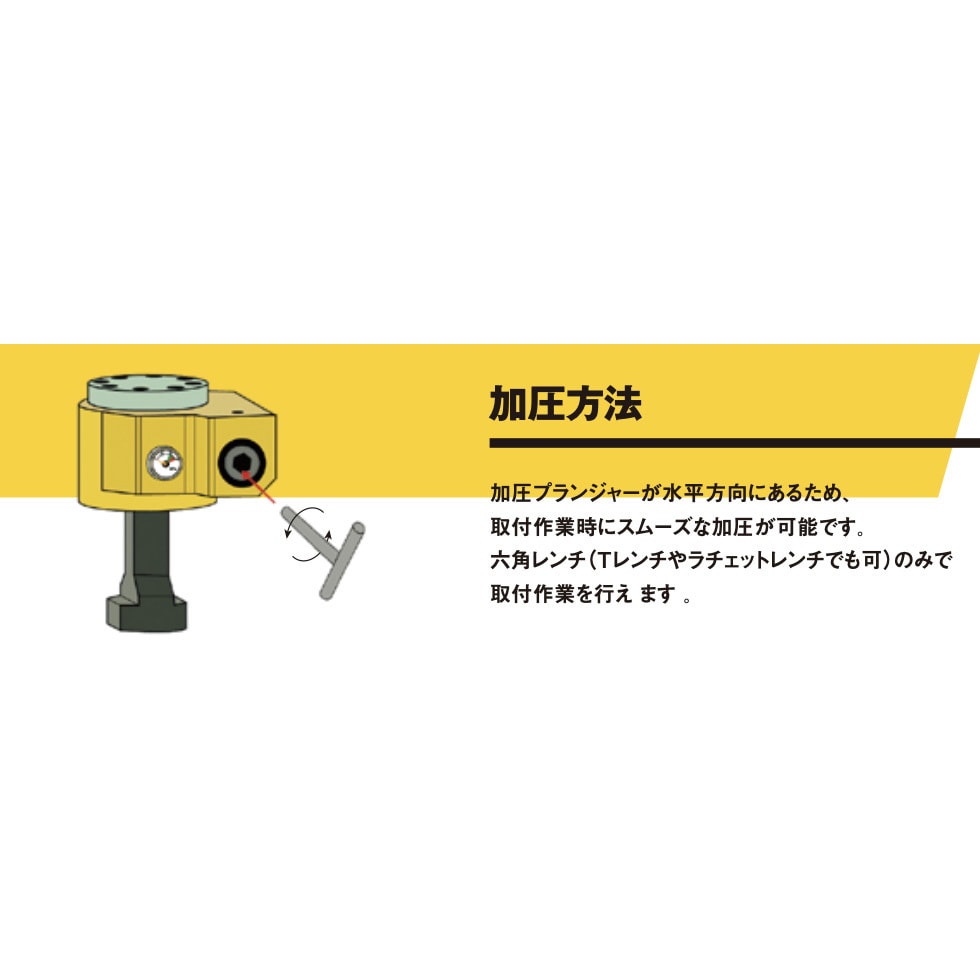 YC-S-2.0/2T-KAI-30 YELLOW CLAMP サイドコンプレッション 1個 YC-S-2.0/2T-KAI-30 YELLOW CLAMP サイドコンプレッション 1個