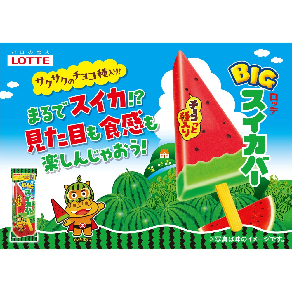 冷凍]BIGスイカバー 1セット(120mL×12個) ロッテ 【通販モノタロウ】