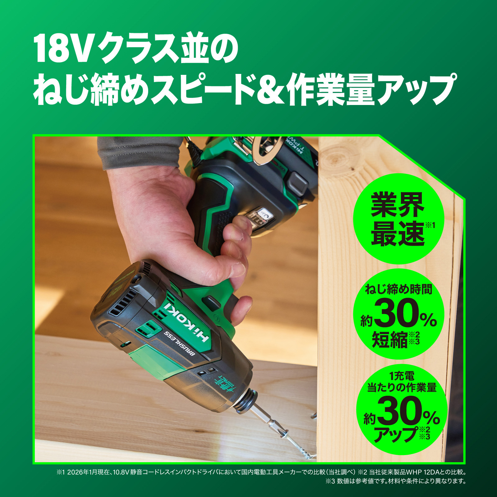 WHP12DB (NN) 10.8V 充電式インパクトドライバー 1台 HiKOKI