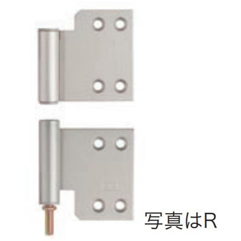 P-916PSL 丁番 扉側上下セット ノダ 塗装シルバー色 左勝手 P-916PSL