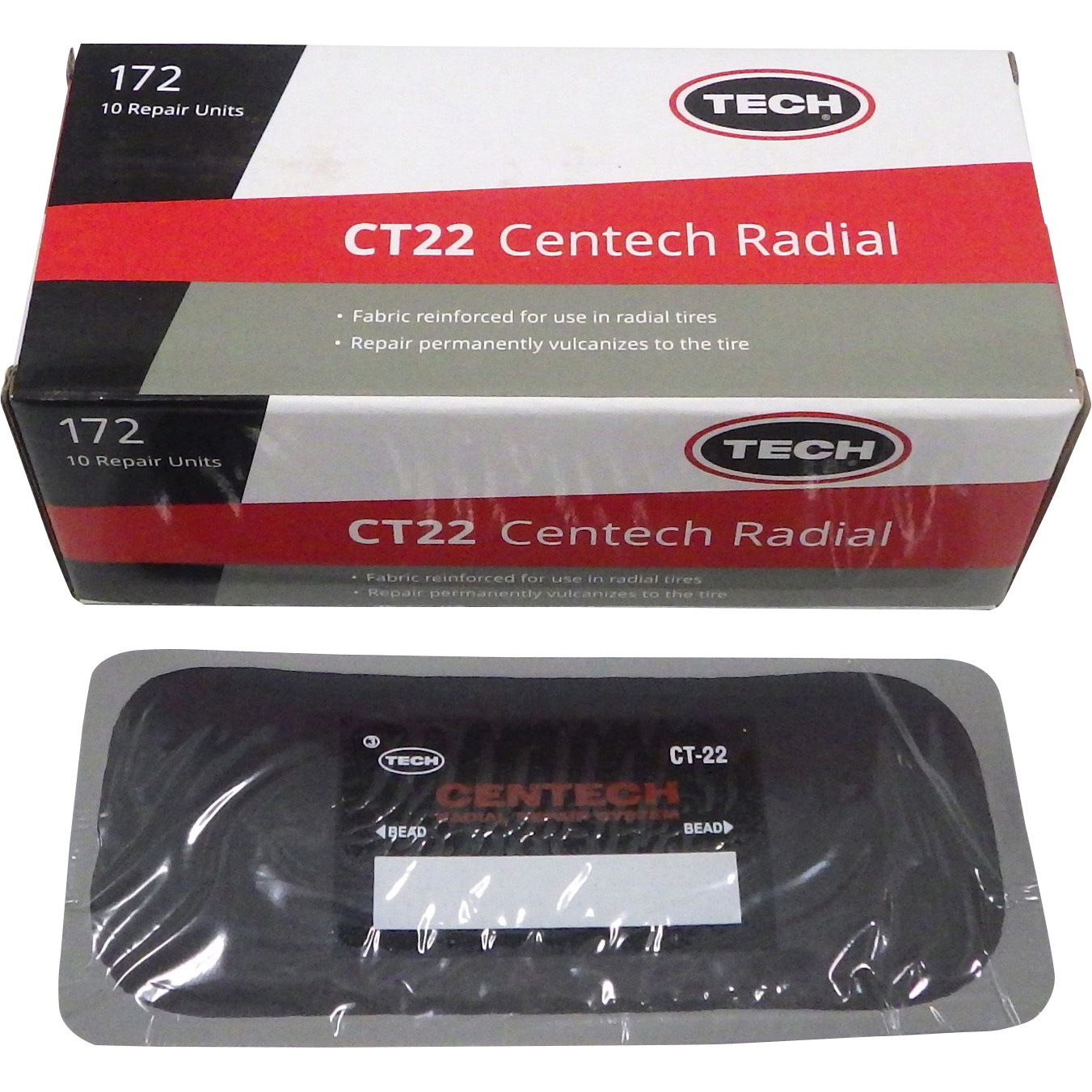 172 CT-22 ラジアルパッチセンテック(内面ラジアル用) 1箱(10枚) TECH 【通販モノタロウ】