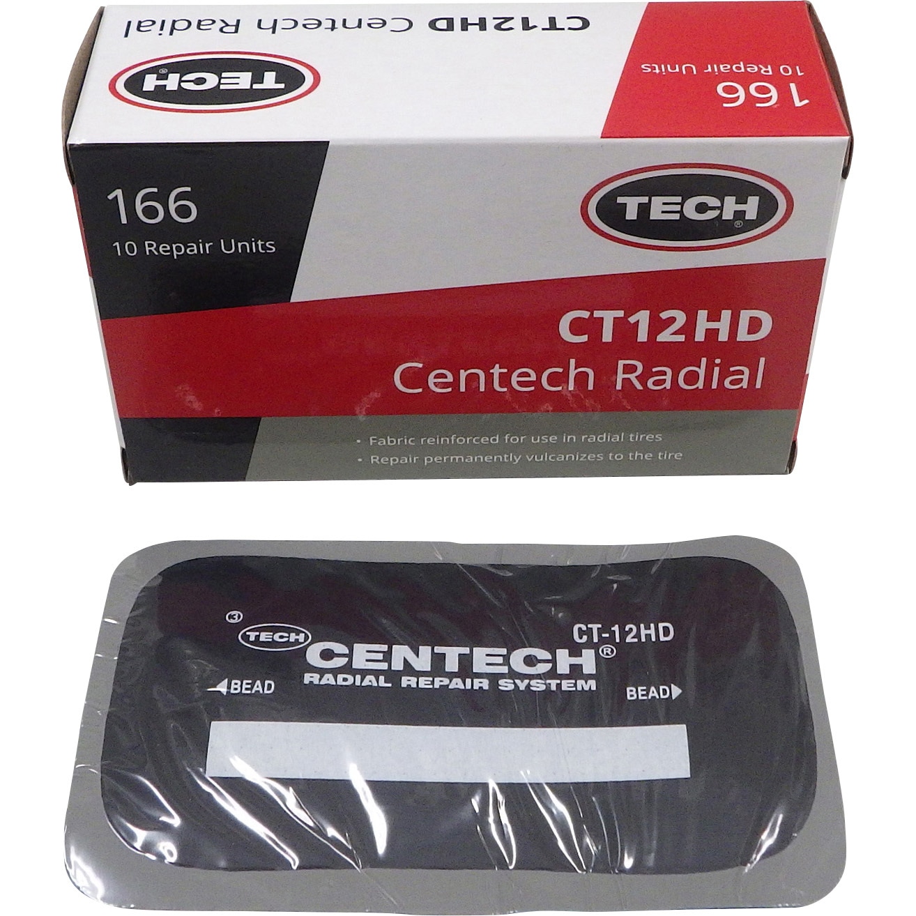 166 CT-12HD ラジアルパッチセンテック(内面ラジアル用) 1箱(10枚) TECH 【通販モノタロウ】