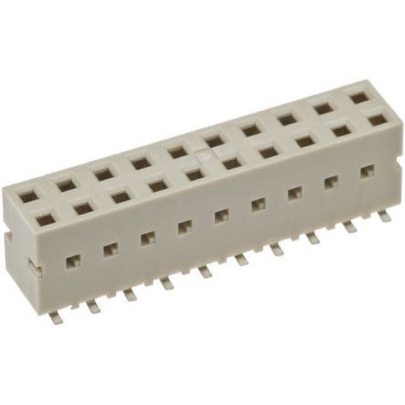 89898-303LF Amphenol Communications Solutions 基板接続用ソケット 6 極 2.54mm 2 列 表面実装 AMPHENOL 12A はんだ付け 定格電圧1kV