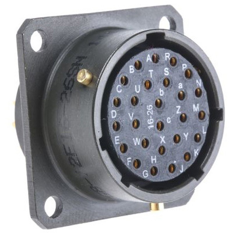 62GB-12E16-26SN Amphenol Limited MIL規格丸型コネクタ 62GB， シリーズ， メス， 26極 62GB-12E16-26SN AMPHENOL ボックスマウント はんだ付け ストレート