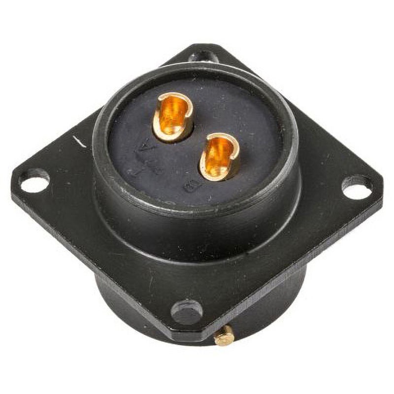 62GB-12E14-02SN Amphenol Limited MIL規格丸型コネクタ 62GB， シリーズ， メス， 2極 62GB-12E14-02SN AMPHENOL ボックスマウント はんだ付け ストレート