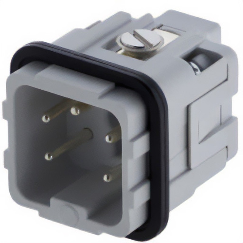 C146 10A004 002 4 Amphenol Industrial ヘビーデューティ電源コネクタモジュール Heavy Mate C146シリーズ オスインサート 4極 コネクタ C146 10A004 002 4 1箱(10個) AMPHENOL 【通販モノタロウ】