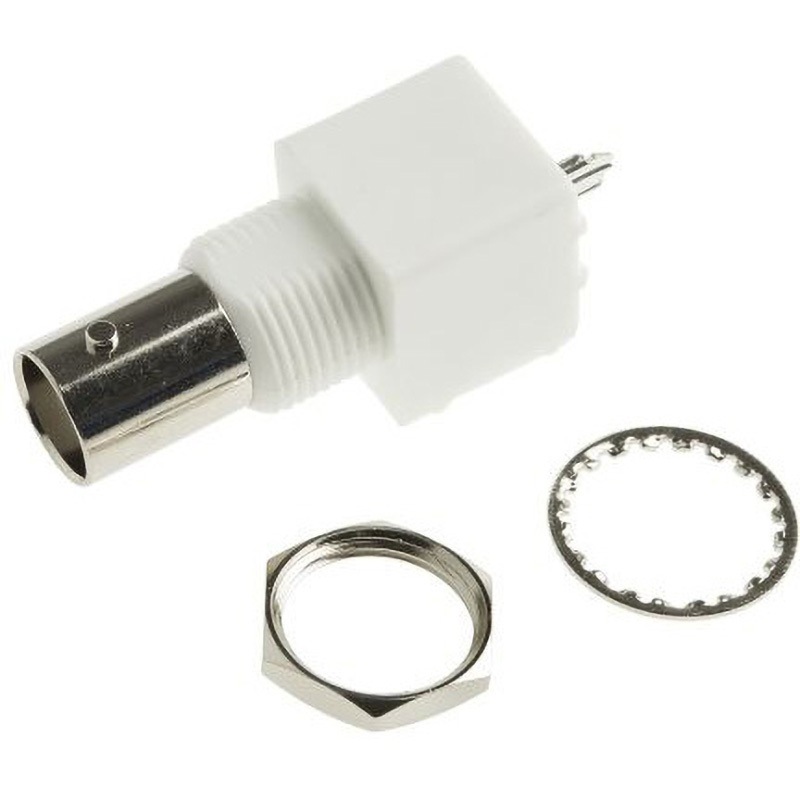 B6251G1-NPP3G-50 Amphenol 同軸コネクタ ジャック 基板取付 BNCコネクタ， B6251G1-NPP3G-50 AMPHENOL PCBマウント スルーホール