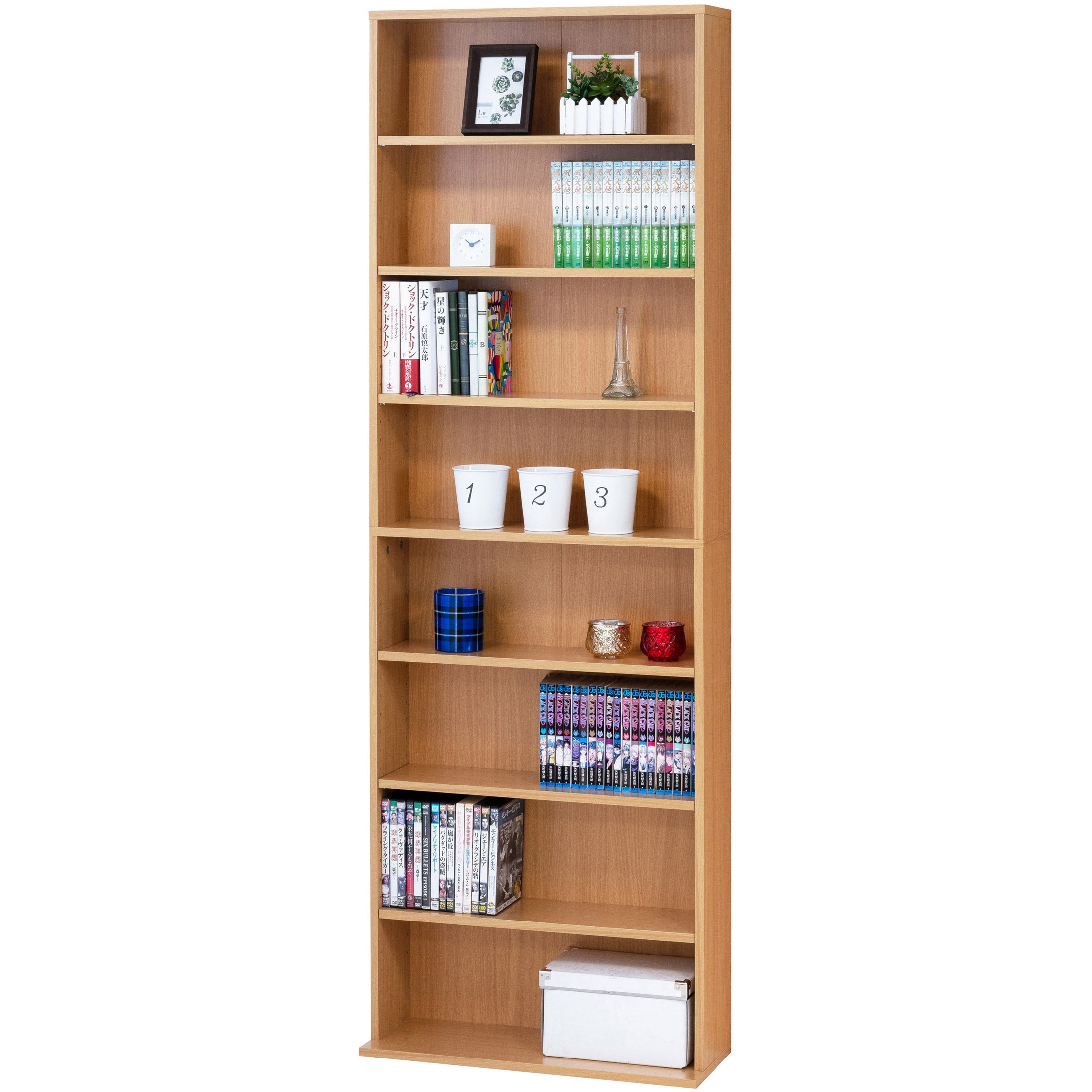 39409 文庫本棚W600 S クロシオ 材質:木 組立式仕様 ナチュラル色