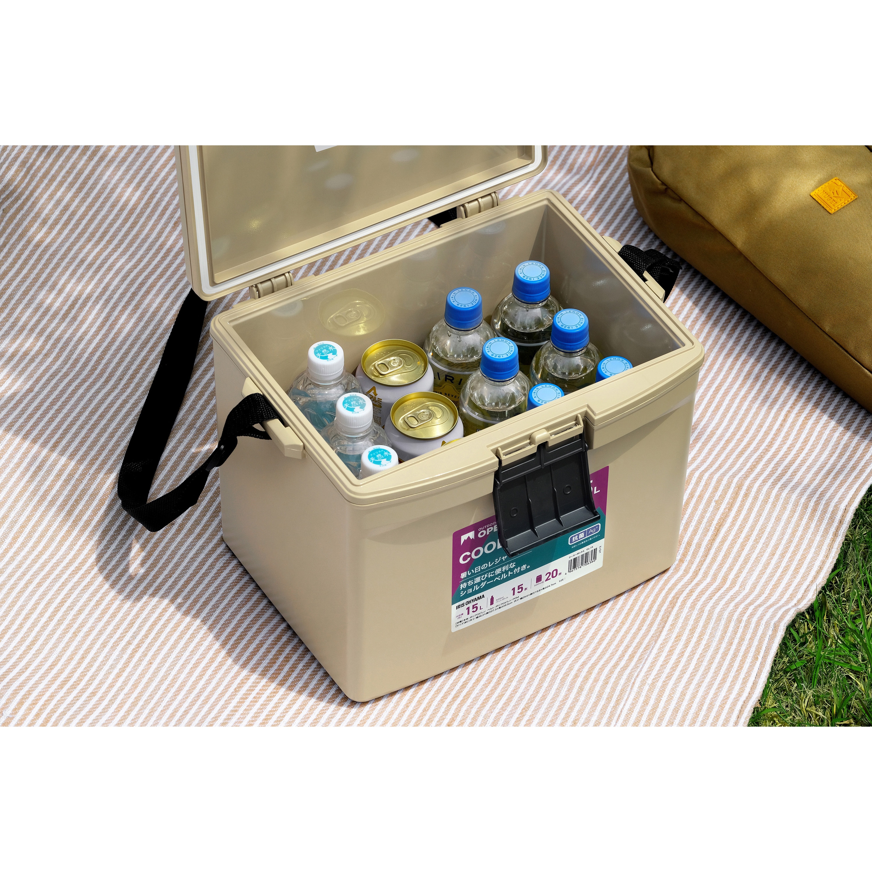 CL-15 +CKB-350 【保冷剤付き】フタが外せるクーラーボックス CL-15 +CKB-350 【保冷剤付き】フタが外せるクーラーボックス