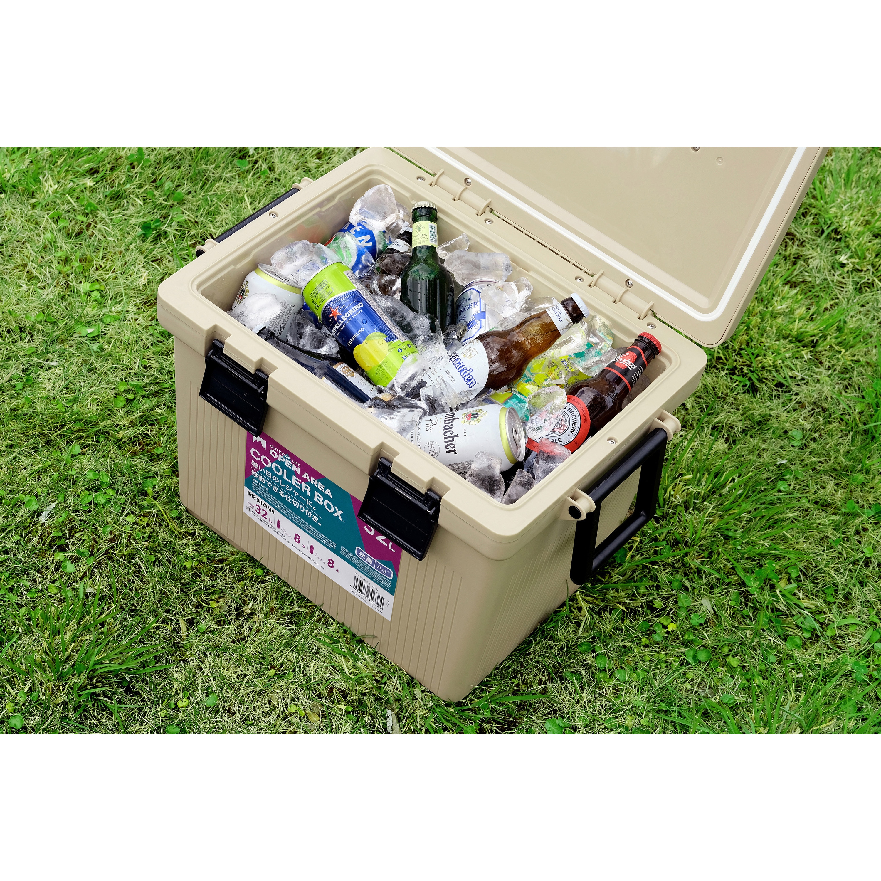 CL-32 +CKB-350 【保冷剤付き】フタが外せるクーラーボックスセット