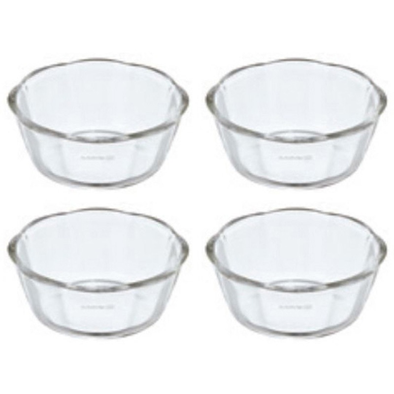 SWB-2412 耐熱ガラス製スイーツボウル 300 4個セット HARIO 高さ50mm 1箱(12個) SWB-2412