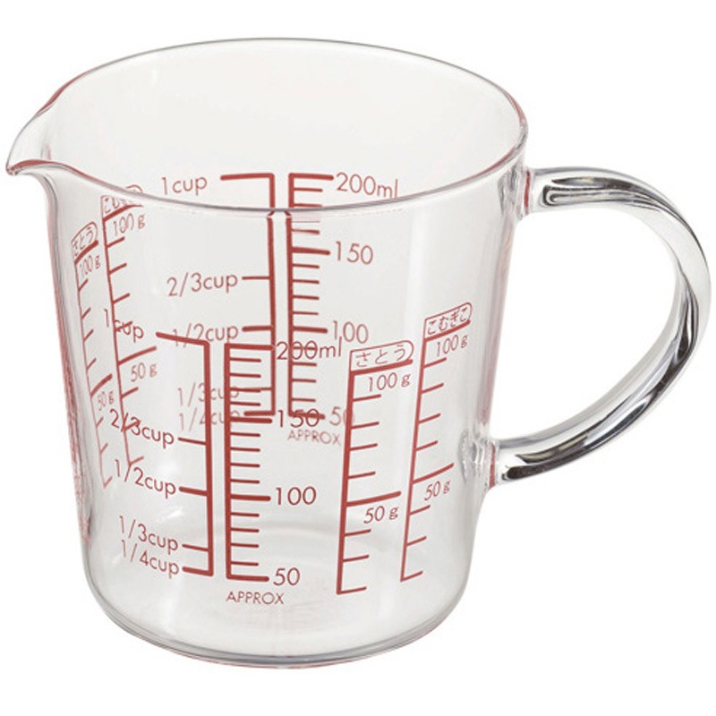 MJCW-20-R-BK 耐熱ガラス製メジャーカップワイド 36個セット MJCWシリーズ 1箱(36個) HARIO 【通販モノタロウ】