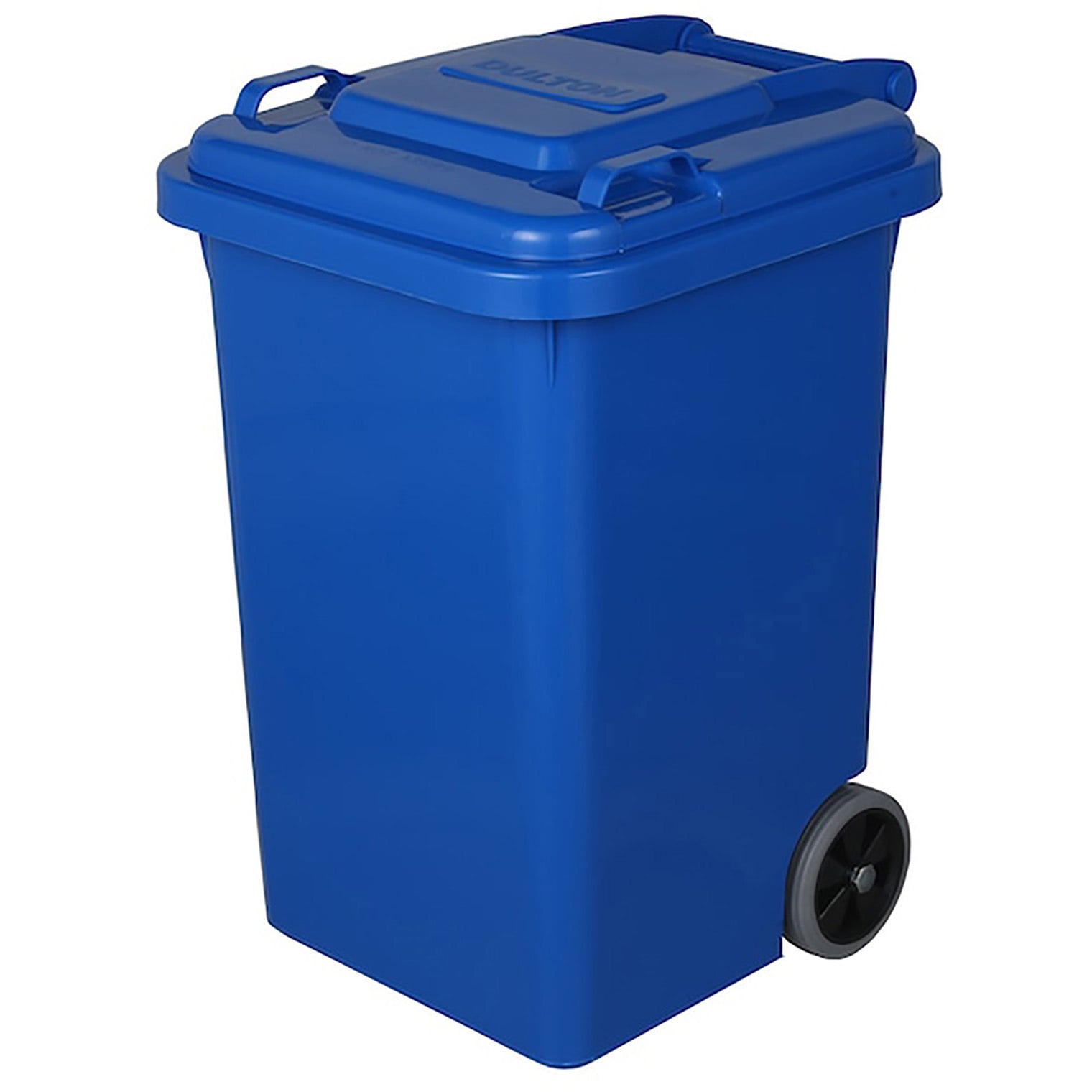 100-146BL PLASTIC TRASH CAN (プラスチックトラッシュカン) ダルトン かぶせ式 本体+ふた 角 容量45L   100-146BL