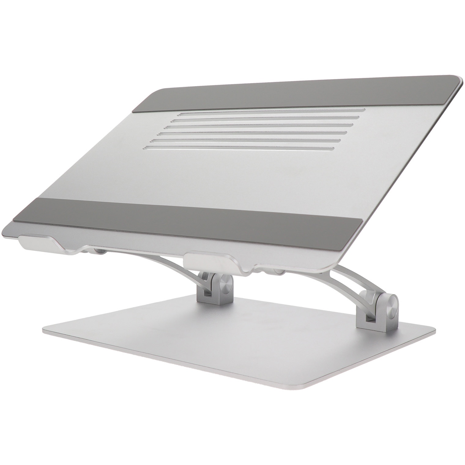 MOT-PCSTD01S-SV ノートパソコンスタンド 無段階角度高さ調整 17.3