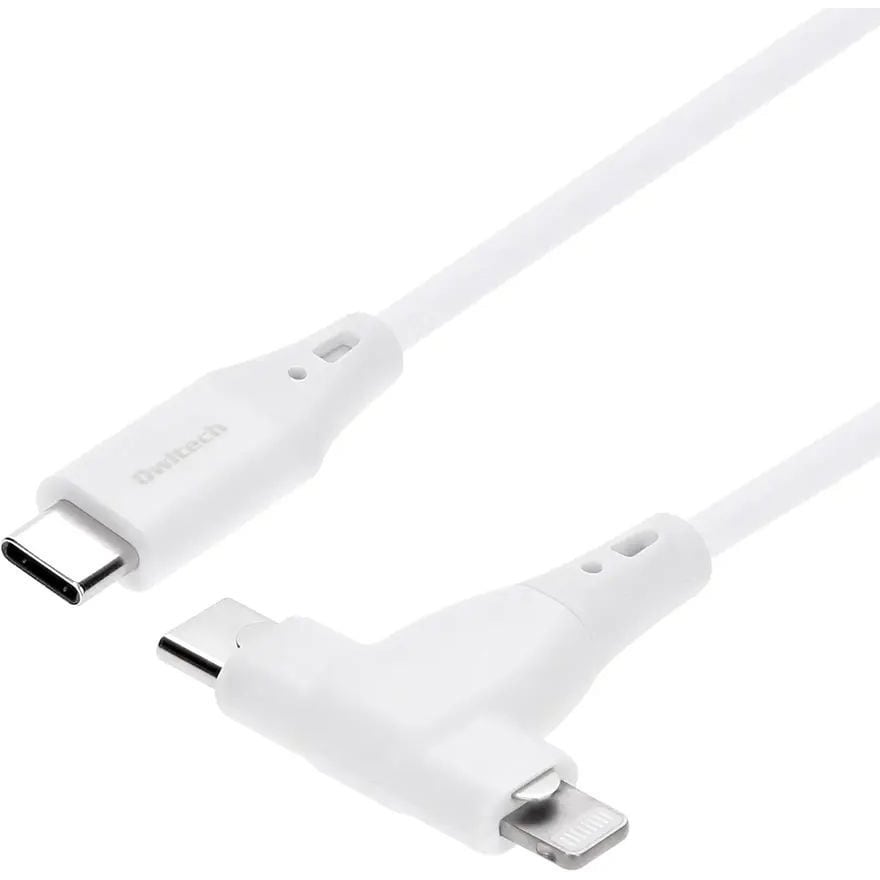OWL-CBSCLC10-WH PD60W充電/データ転送対応 超柔らかな2 in 1