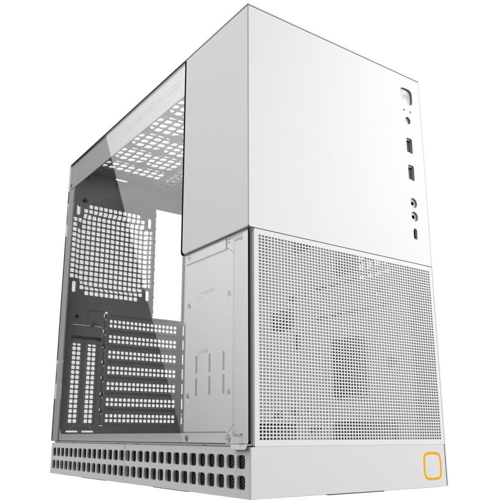 独特の素材 ミドルタワーケース GF-M4-KAT-WT Geometric 対応 Future PCケース(自作PC用)