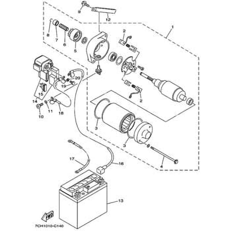 3EL-81940-02 部品 EF2800iSE(7CHL， 2015) 020 1個 YAMAHA(ヤマハ