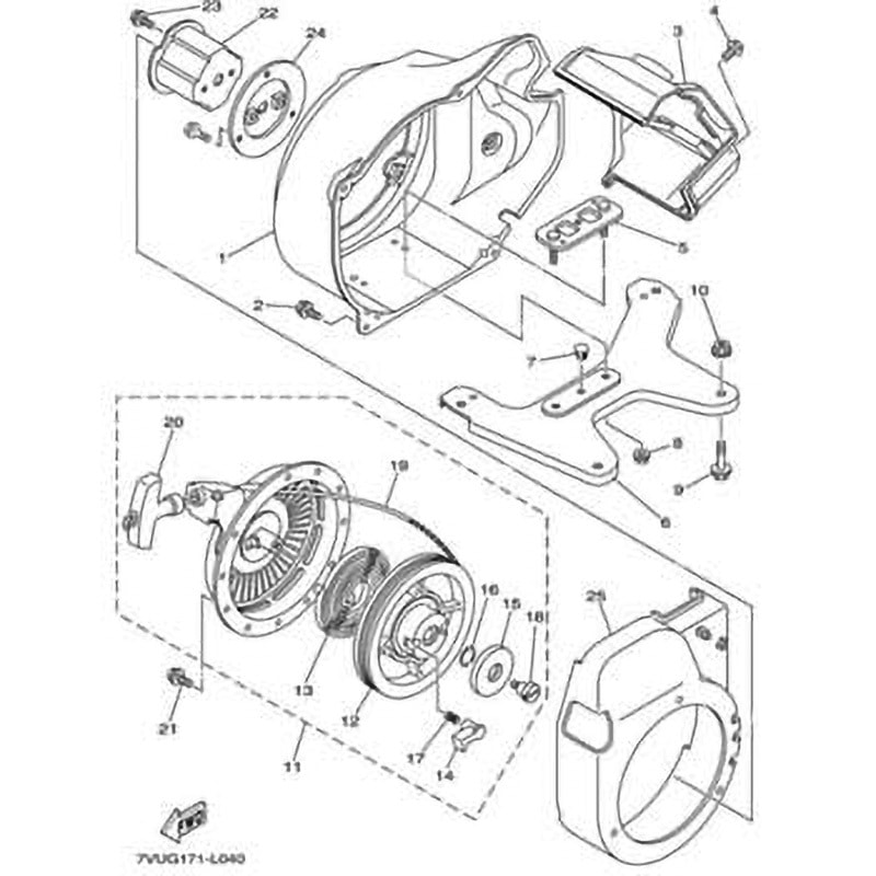 90269-07003 部品 EF2500i(7VUB， 2015) 030 1個 YAMAHA(ヤマハ