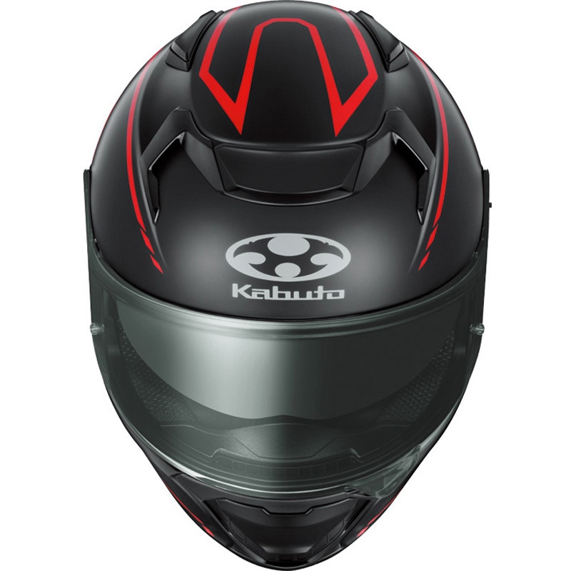 フラットブラックレッド XS KAMUI 5 SPRIA OGK KABUTO(オージーケー
