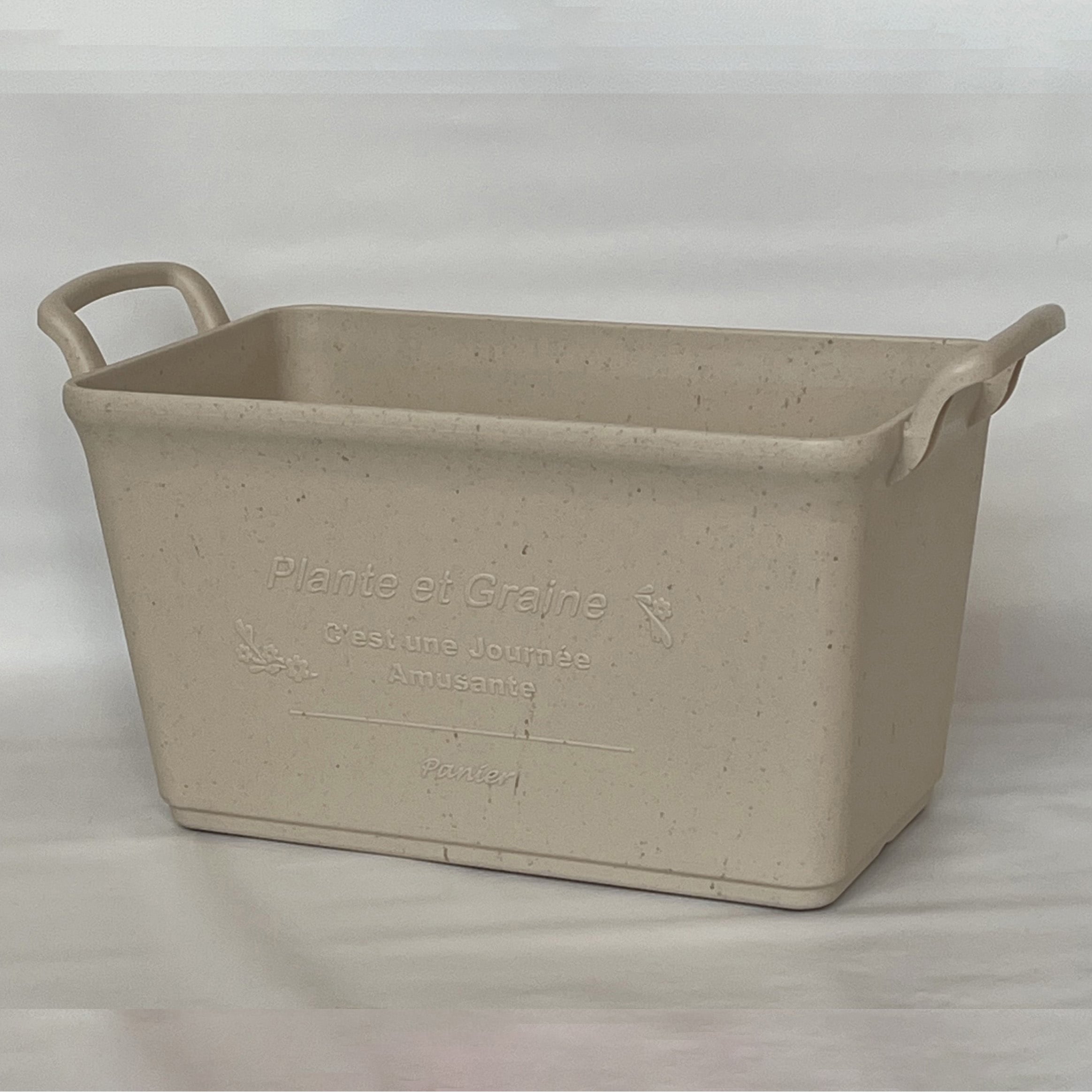 美品☆プラダ☆ベージュ☆無地☆国内正規品☆アイボリー☆358 330 ベージュ パニエプランターナチュール 1個(33cm) aika