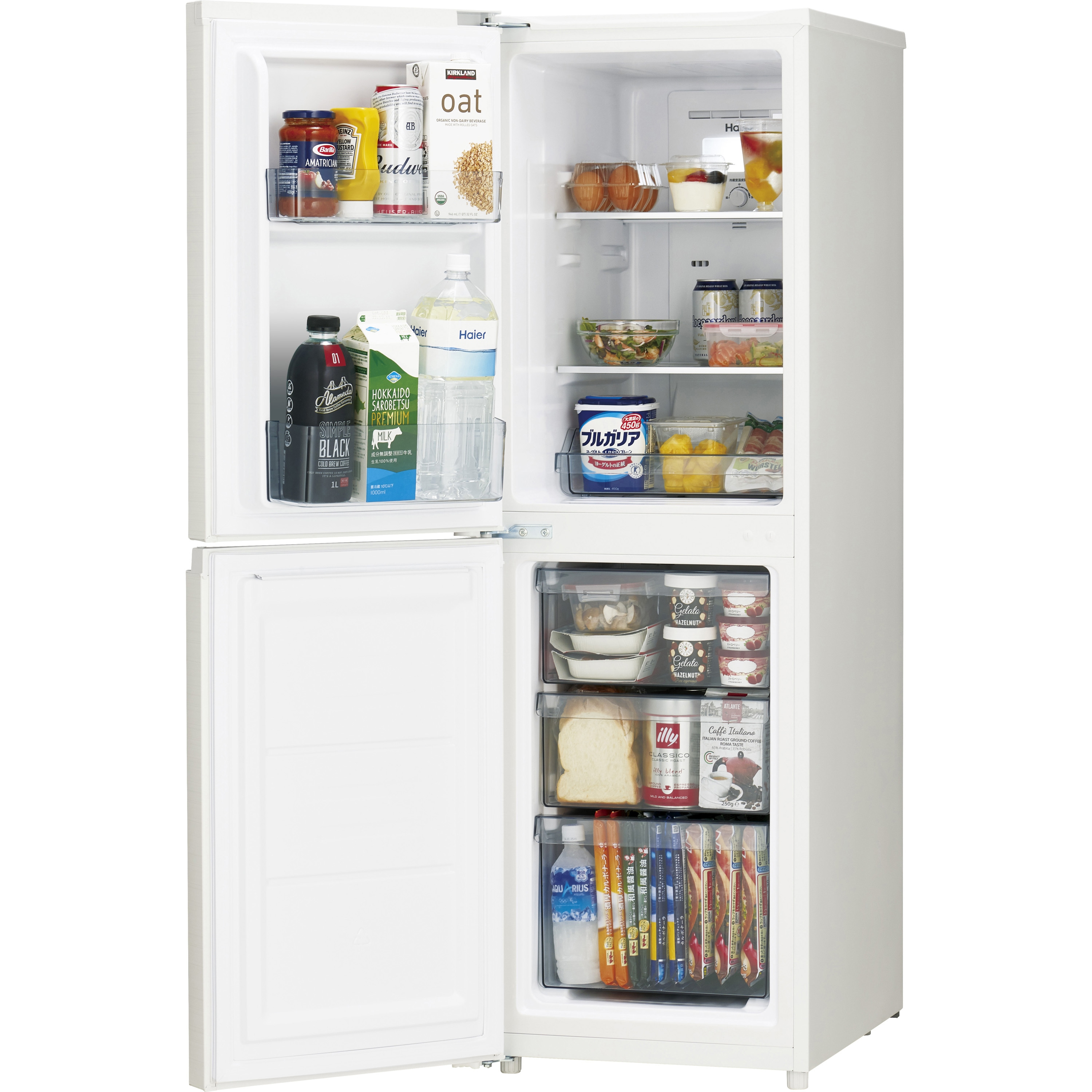 JR-SY15AL 148L ファン式冷凍冷蔵庫 左開き Haier(ハイアール) アップ