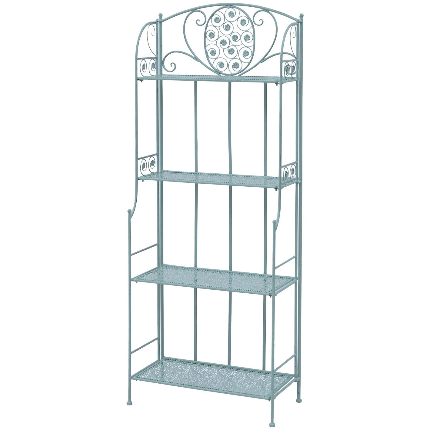 PAAS-4(GR) アンティーク調 ガーデンラック 折りたたみ式 1台 YAMAZEN