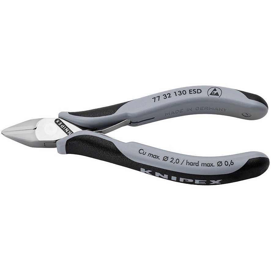 7732-130ESD エレクトロニクスニッパー 1丁 KNIPEX(クニペックス) 【通販モノタロウ】