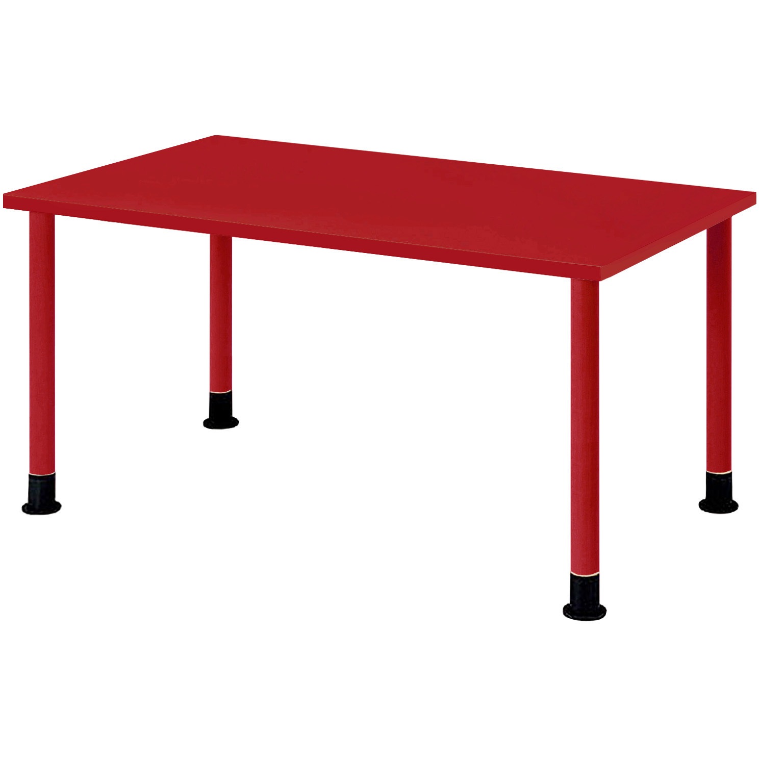 CLO-1575-RED カラフルミーティングテーブル ニシキ工業 レッド色 幅1500mm奥行750mm高さ700mm  CLO-1575-RED 46,188円